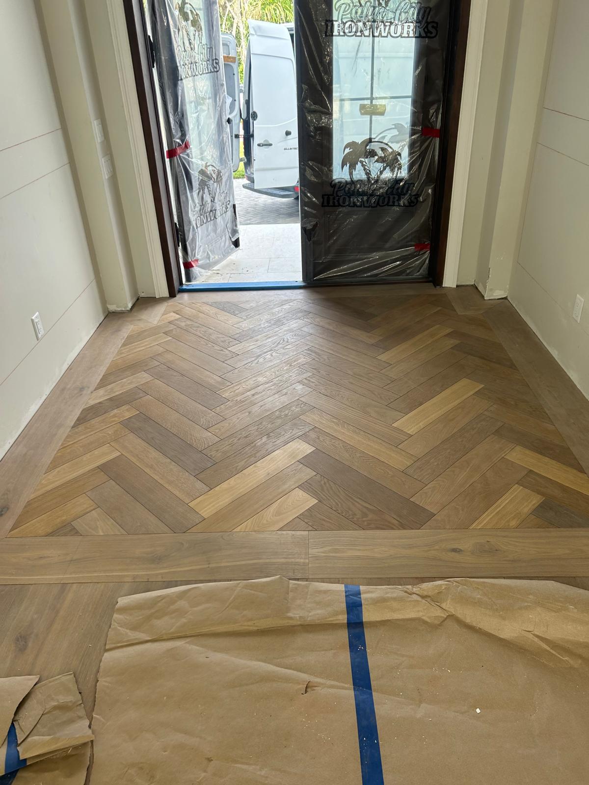 Flooring detail work